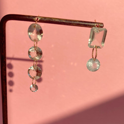 Prana gem drops ✴︎滴る宝石のしずく✴︎アクアマリン ✴︎グリーンアメジスト✴︎k14gf 7枚目の画像