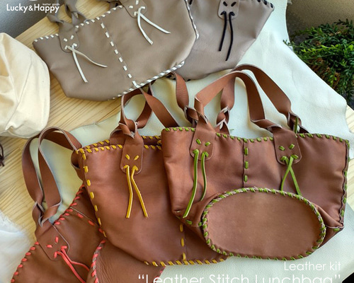 手作りポシェット革 ハンドメイド】鹿革で作ったシンプルデザインのポシェット