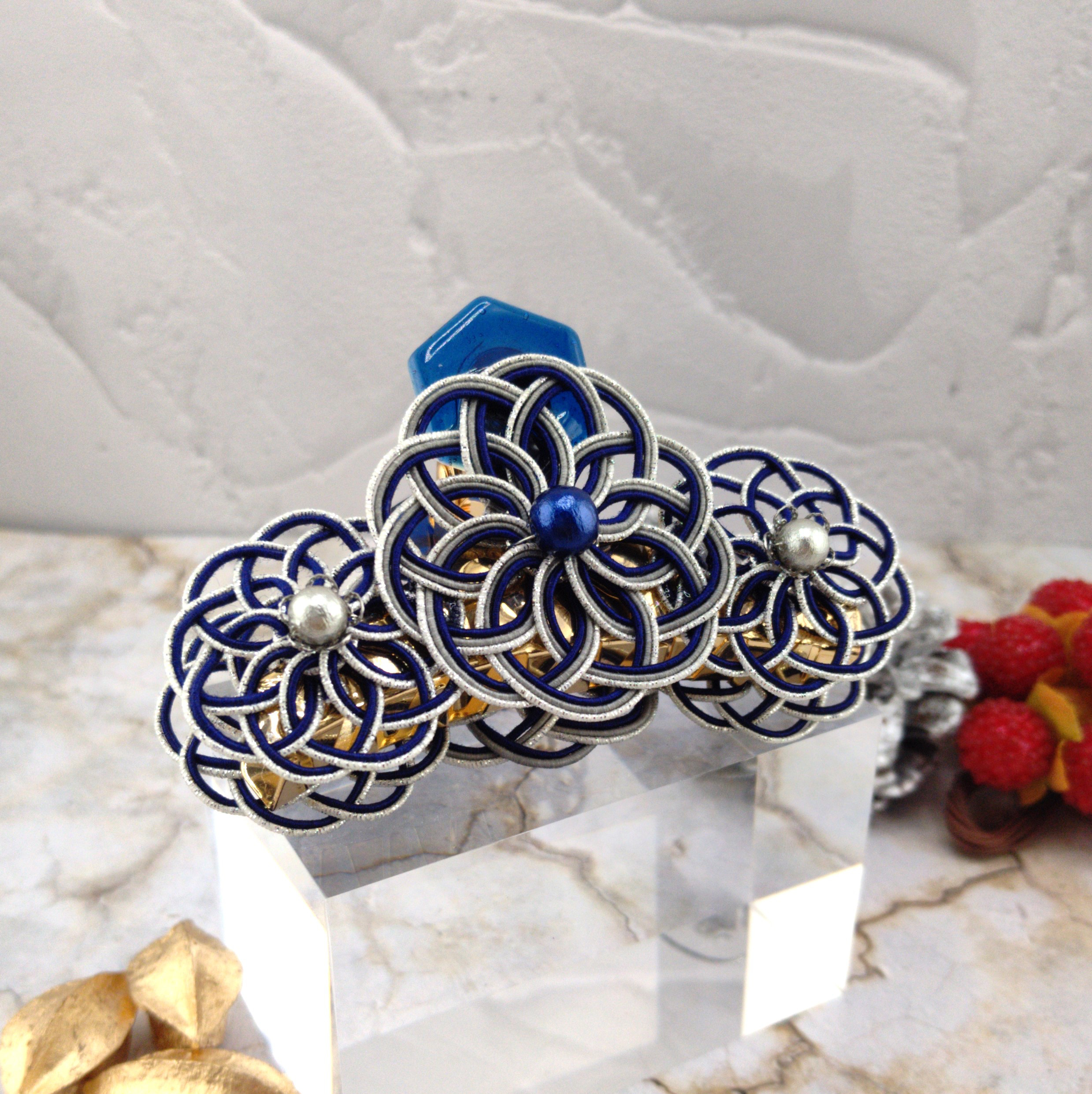 No.241「華やかに過ごすためのヘアクリップ」 水引 ヘアクリップ 髪飾り No.241「華やかに過ごすためのヘアクリップ」 水引 ヘアクリップ