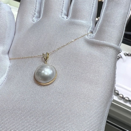 天然 マベパール ネックレス k18 ネックレス・ペンダント 天然石 天然 マベパール ネックレス k18 ネックレス・ペンダント 天然石