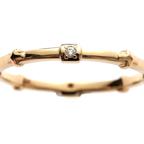 K18 ダイヤ入 リング 11号