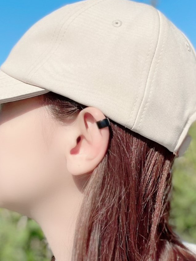 青黒檀のイヤーカフ Type2