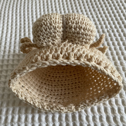 新生児用　アニマルニット帽（メリノ・ベビードラゴン） 5枚目の画像