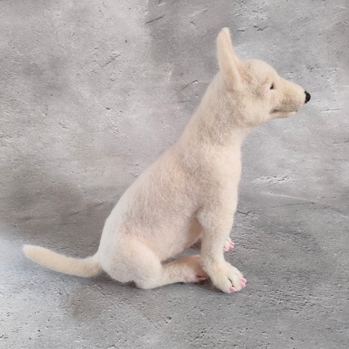 羊毛フェルト　ホワイトテリア ウエストハイランドホワイトテリア ウェスティ 羊毛フェルト