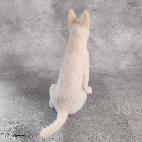 羊毛フェルト 新・ブルテリアさん 羊毛フェルト 羊毛わんこ 福や