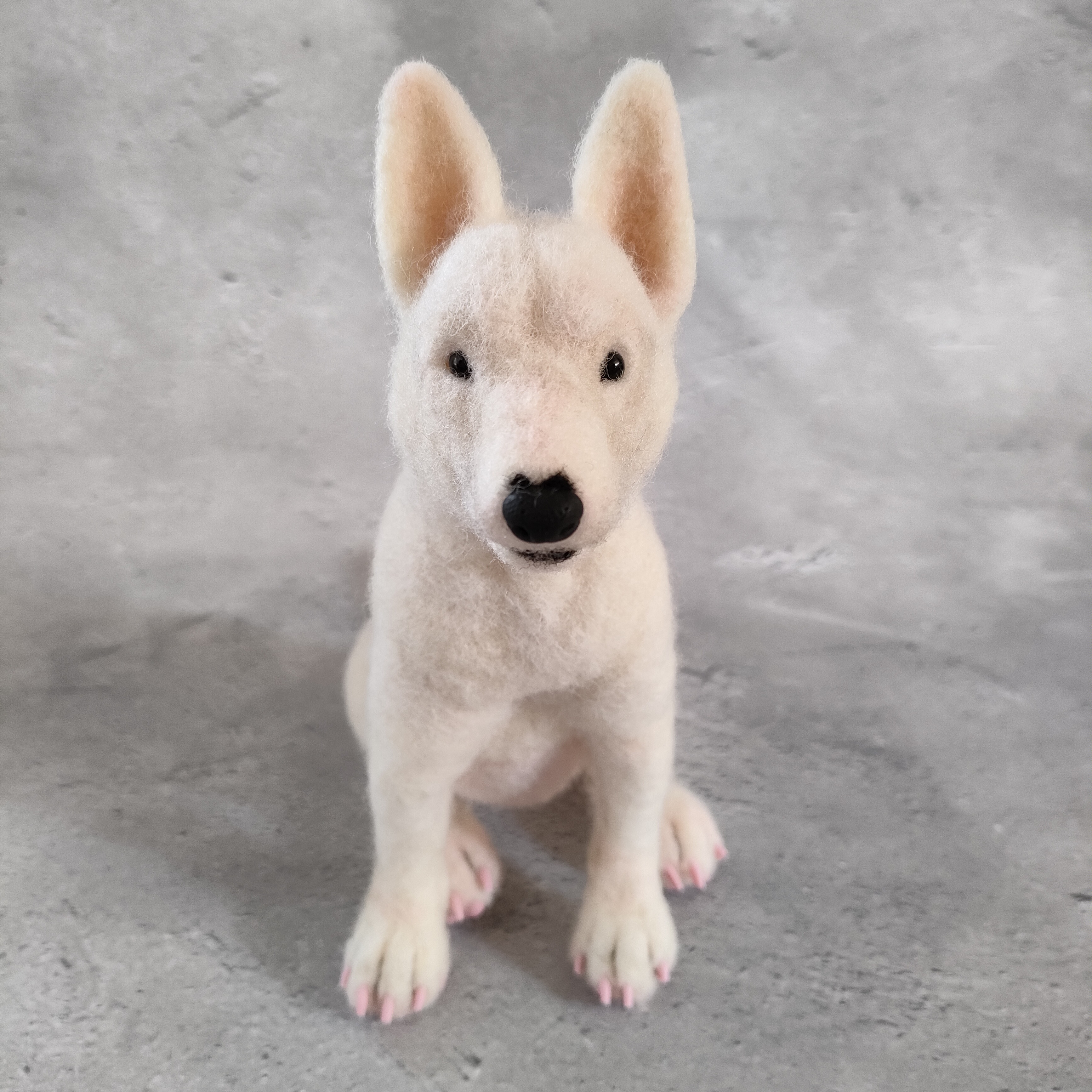 羊毛フェルト　ホワイトテリア ウエストハイランドホワイトテリア ウェスティ 羊毛フェルト