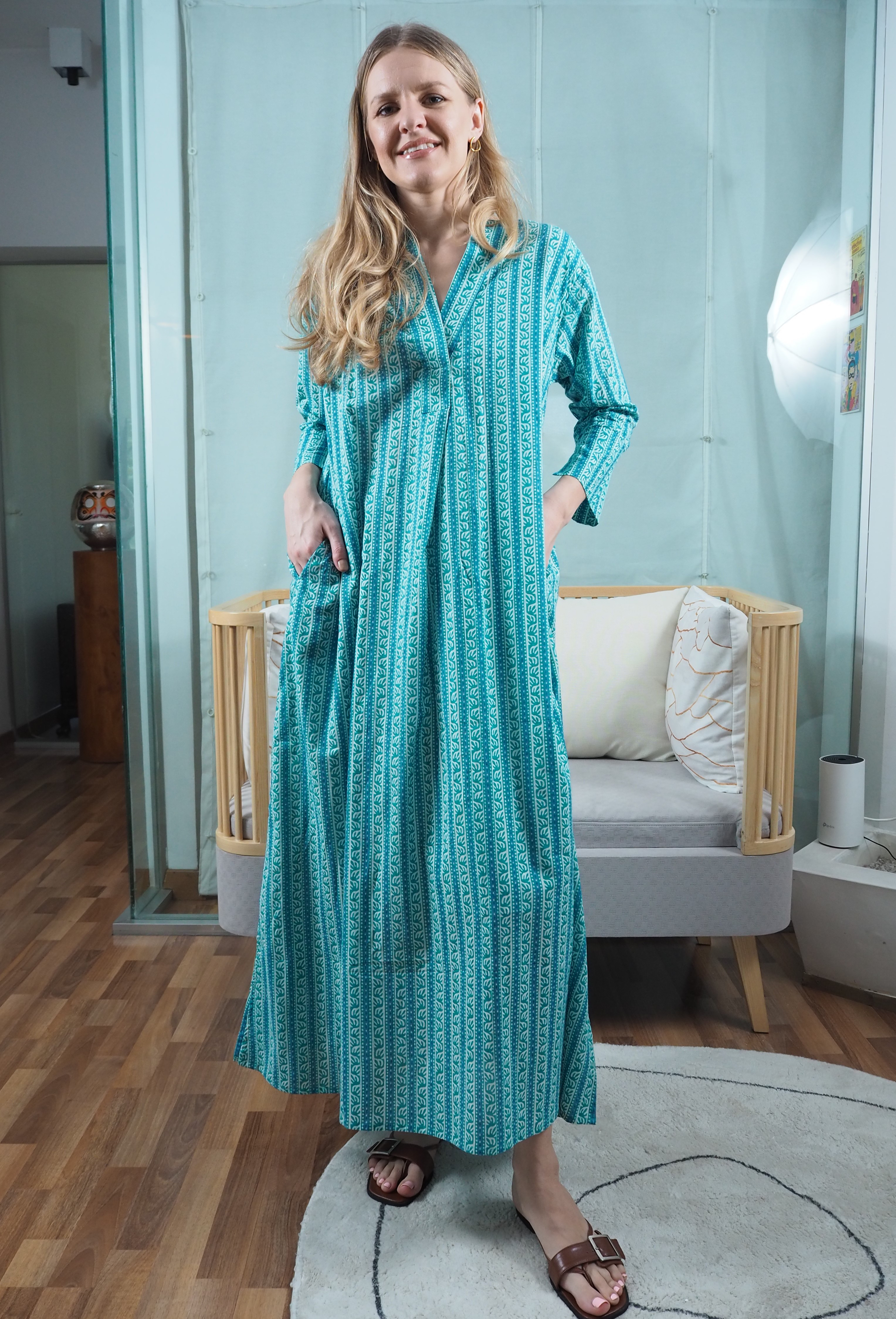 クルタ（ハンドブロックプリント）