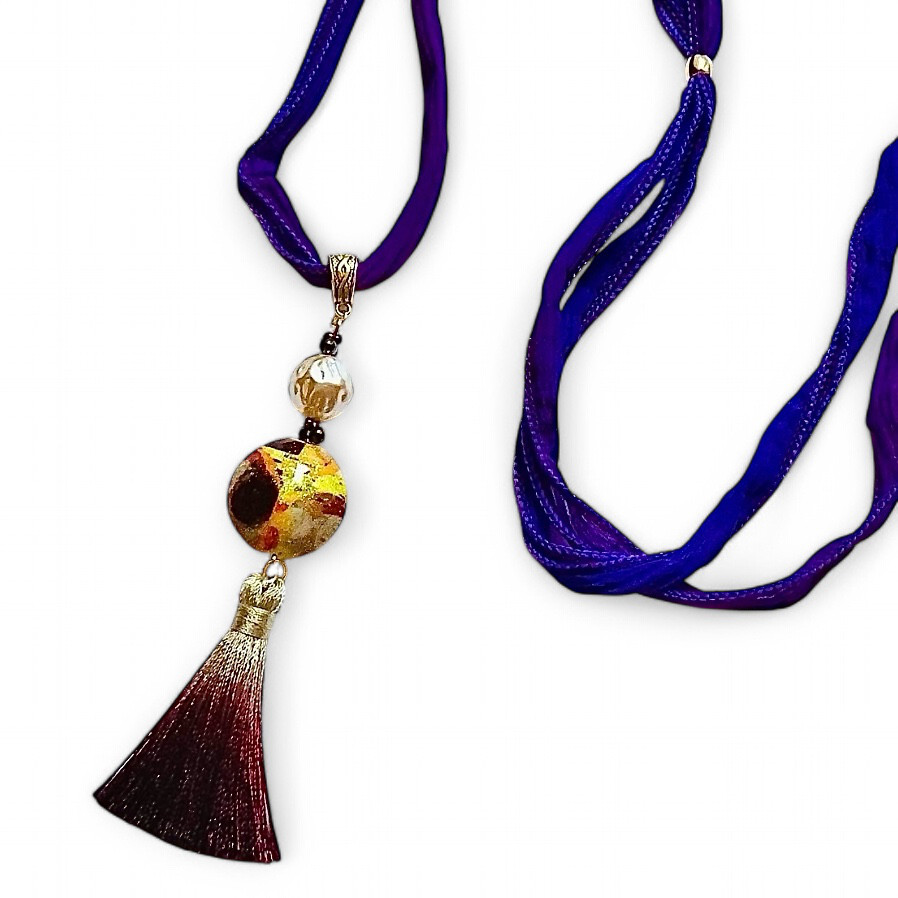 クリムトアールデコネックレス