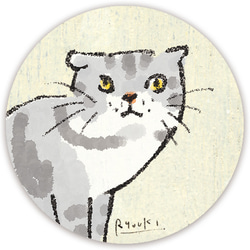 缶バッジ_38mm【097：ねこ】２個セット　※他の絵柄との組み合わせでのセット出品もしています 2枚目の画像