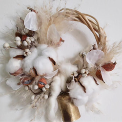 Dried flowers wreath / Shell ginger 3枚目の画像