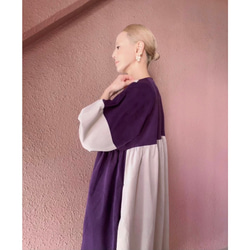 RATA❤️長度可以選擇❣️復古氣息❤️成人別緻蓬鬆連身裙❤️成人紫色 第4張的照片