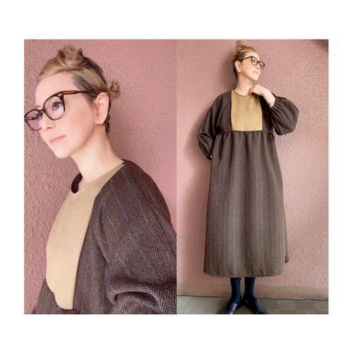 【美品】RATA 作家 渋くて格好良い大人のワンピース RATA - ワンピースの人気通販 | minne byGMOペパボ 国内最大級の