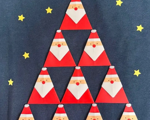 ☆人気☆サンタさん クリスマス 星 ツリー 折り紙 ハンドメイド ☆人気☆サンタさん クリスマス 星 ツリー 折り紙 ハンドメイド