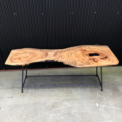 楠木一枚板のサイドテーブル 5枚目の画像