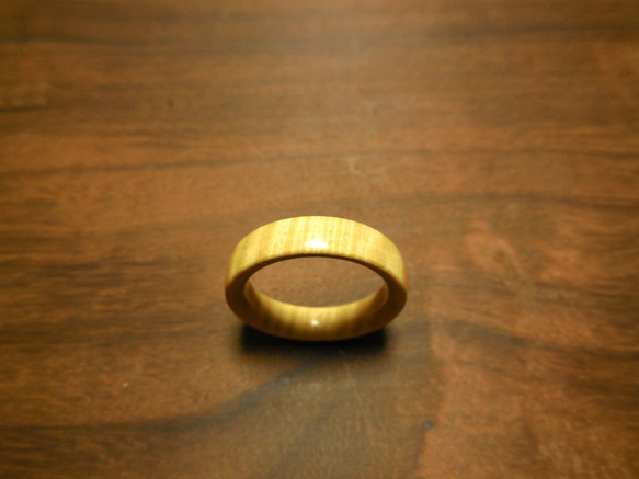 アマレロ糸縮み杢１ピースの指輪 1枚目の画像