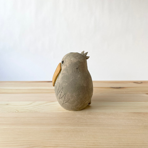 ハシビロコウ〉一輪挿し 一輪挿し・花瓶・花器 8×8=64 通販 16768510