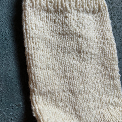 手編み靴下☆ホワイト 3枚目の画像