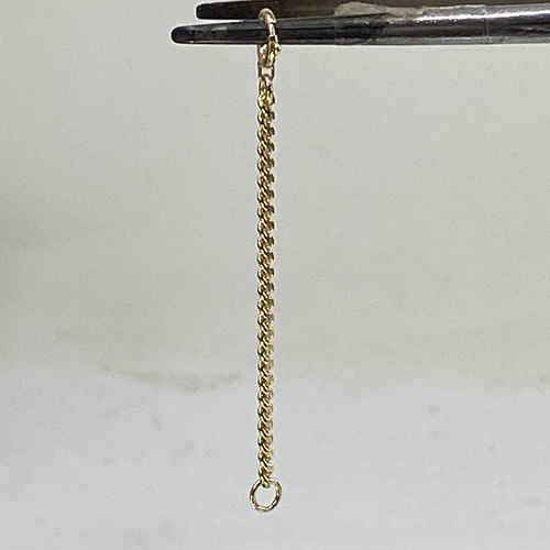 k18YG AU750 18金 幅2.1ミリ 5センチ分のイエローゴールド 延長  