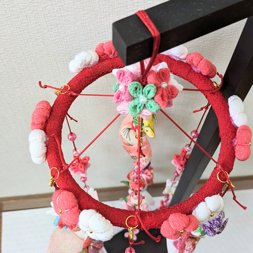 ちりめん細工の吊るし飾り お祝い 女の子の成長を願う✿つるし雛 ちりめん細工の吊るし飾り お祝い 女の子の成長を願う✿つるし雛