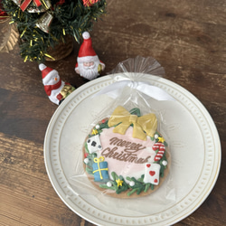 クリスマスリース アイシングクッキー 7枚目の画像