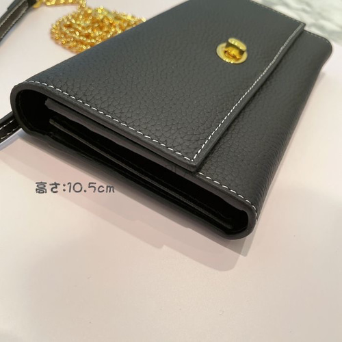 天然牛革 カード収納付きスマホケースバッグ ショルダーバッグ ◇天然牛革◇スマホケースバッグ カード収納 ショルダーバッグ
