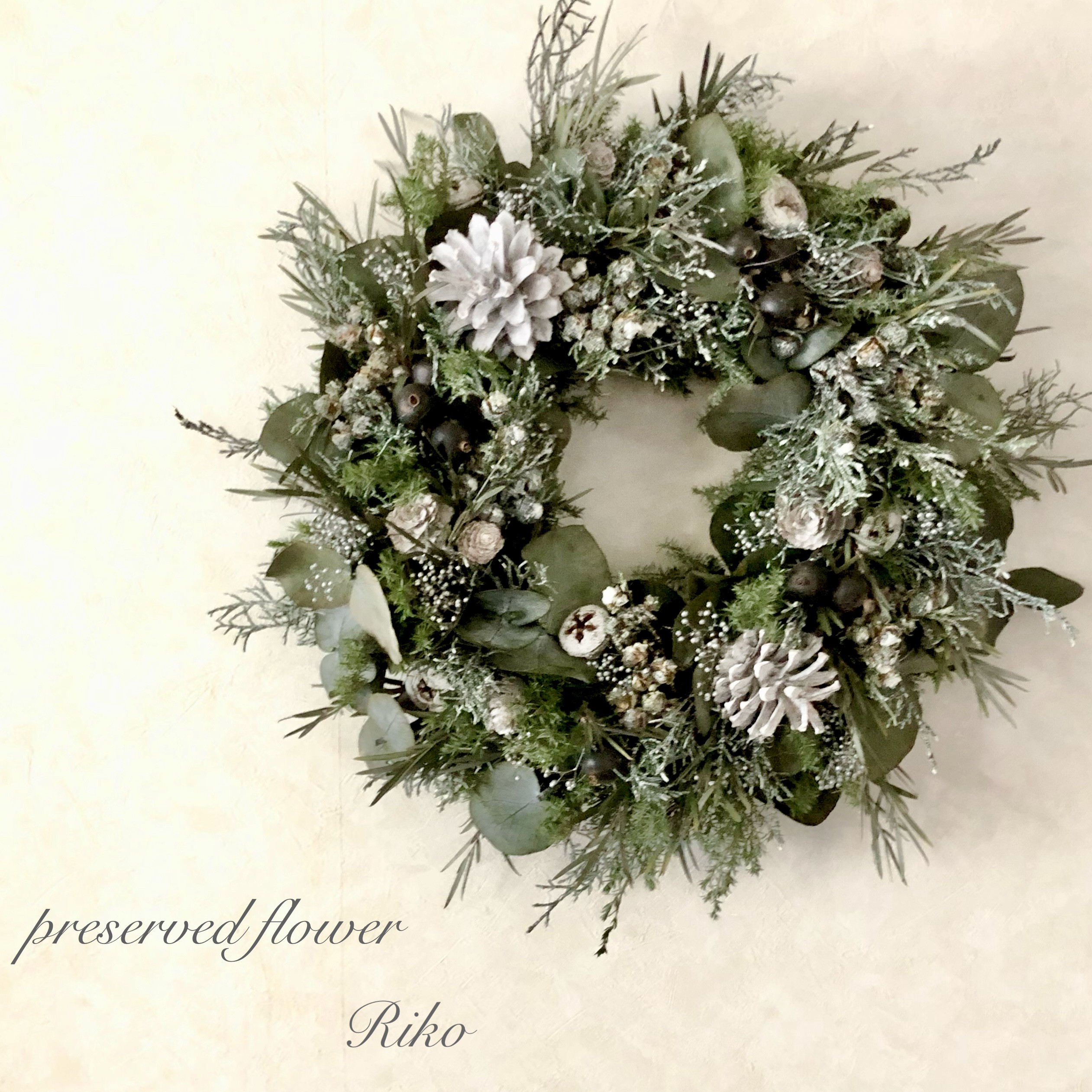 jinbin♡クリスマス♡フラワーリース