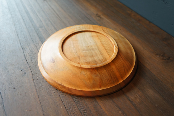 【木　皿　木製　食器】＃052　ヤマザクラ 4枚目の画像