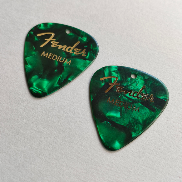 フェンダー ピックピアス/イヤリング〚グリーンモト〛Fender　音楽　ギター　ライブ　コンサート　♡送料無料♡ 12枚目の画像