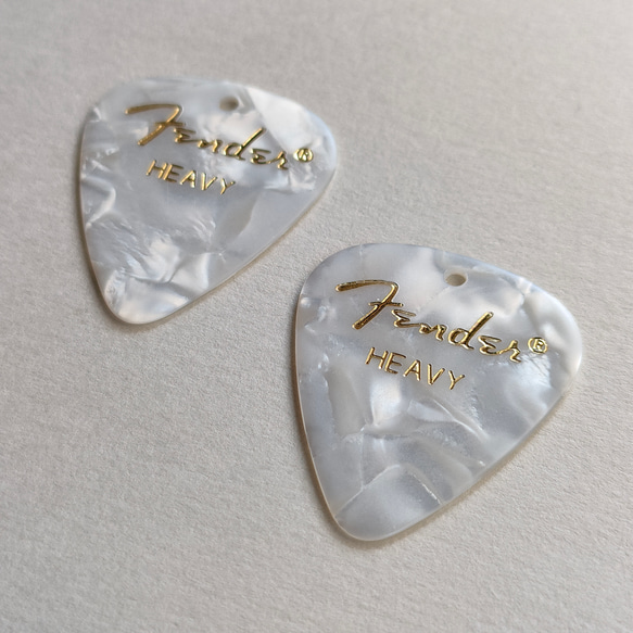 フェンダー ピックピアス/イヤリング〚ホワイトモト〛Fender　音楽　ギター　ライブ　コンサート　♡送料無料♡ 12枚目の画像