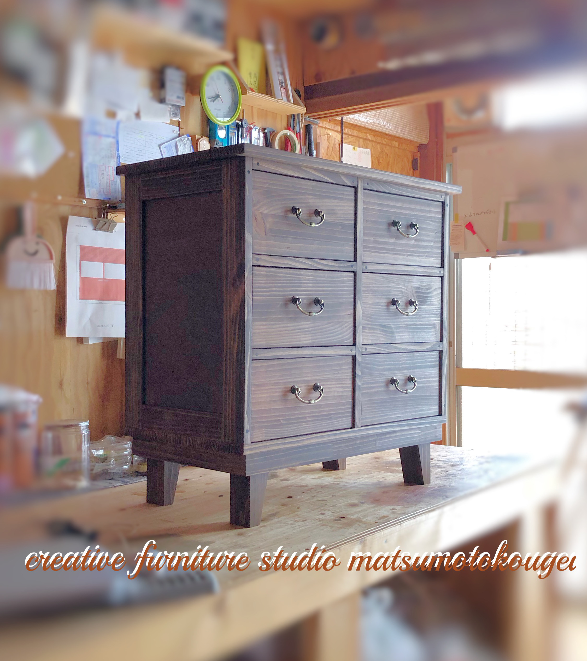 W60cmタイプ chest 奥行き選べる♪ antique仕上げ レトロ❣️箪笥 26,496円