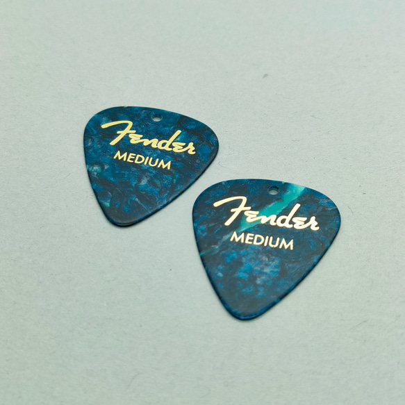 フェンダー ピックピアス/イヤリング〚オーシャンターコイズ〛Fender　音楽　ギター　ライブ　コンサート　♡送料無料♡ 12枚目の画像