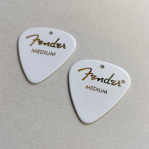 フェンダー ピックピアス/イヤリング〚ホワイト〛Fender　音楽　ギター　ライブ　コンサート　♡送料無料♡ 12枚目の画像