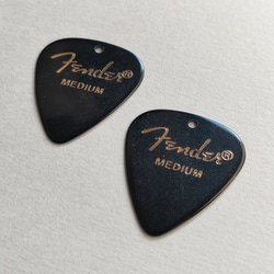 フェンダー ピックピアス/イヤリング〚ブラック〛Fender　音楽　ギター　ライブ　コンサート　♡送料無料♡ 12枚目の画像