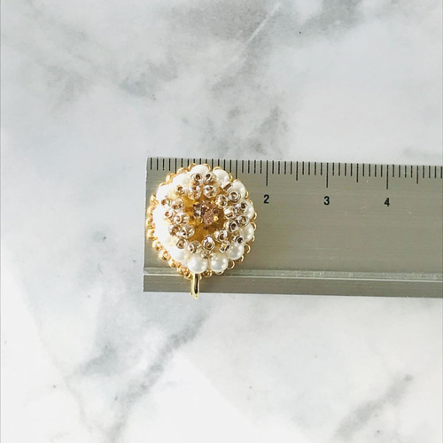 【Dries Van Noten】刺繍ビーズイヤリング ビーズ刺繍とビーズタッセルのイヤリング ◇華やぎ◇ イヤリング