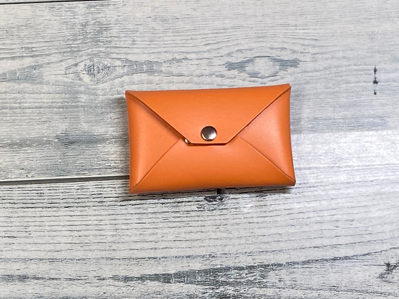 ✉L.A.N's  CCB  leather case ✉【牛革　スムース　オレンジ系】 2枚目の画像