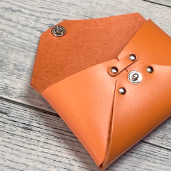 ✉L.A.N's  CCB  leather case ✉【牛革　スムース　オレンジ系】 6枚目の画像
