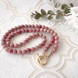 【Necklace mistypink 】ミスティピンクのネックレス ローズ  Creema限定母の日2024 1枚目の画像