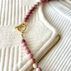 【Necklace mistypink 】ミスティピンクのネックレス ローズ  Creema限定母の日2024 4枚目の画像