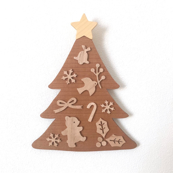 クリスマスツリー⭐︎壁飾り タペストリー・壁掛け ミソノの森 通販