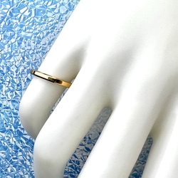 【1本価格】幸せのイエローゴールドカラーリング 刻印無料 金属アレルギー対応サージカルステンレス ラッピング プレゼント 3枚目の画像