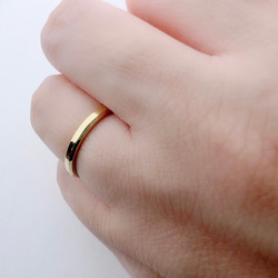 【1本価格】幸せのイエローゴールドカラーリング 刻印無料 金属アレルギー対応サージカルステンレス ラッピング プレゼント 6枚目の画像