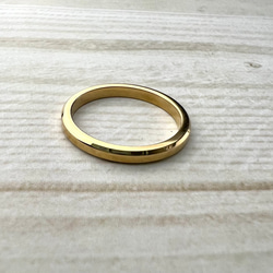 【1本価格】幸せのイエローゴールドカラーリング 刻印無料 金属アレルギー対応サージカルステンレス ラッピング プレゼント 5枚目の画像