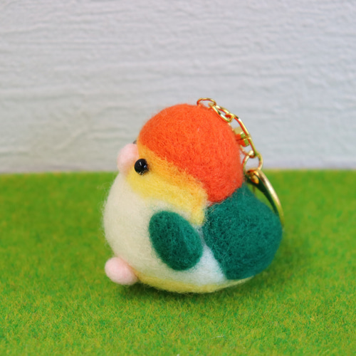 羊毛フェルト ことりさんキーホルダー 6種 羊毛フェルト toiro