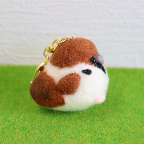 羊毛フェルト ことりさんキーホルダー 6種 羊毛フェルト toiro