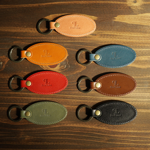 名入れ無料 】栃木レザー ラージタグキーホルダー 革 キーリング 本革