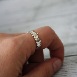 ジグソーパズルの指輪 パズルリング 幅広 カジュアル さりげないおしゃれ A-179 2枚目の画像