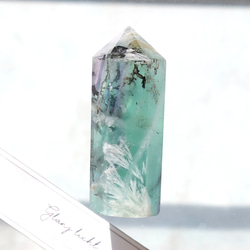 デンドリック エンジェルフェザーフローライト 六角柱 ポイント