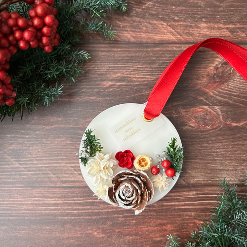 クリスマス シダーローズのアロマワックスサシェ ︎/ 選べる香り