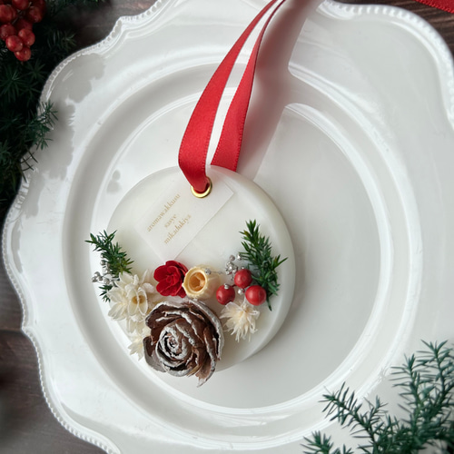 クリスマス シダーローズのアロマワックスサシェ ︎/ 選べる香り