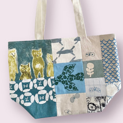 ミナペルホネン Lサイズ パッチワーク トートバッグ minaperhonen